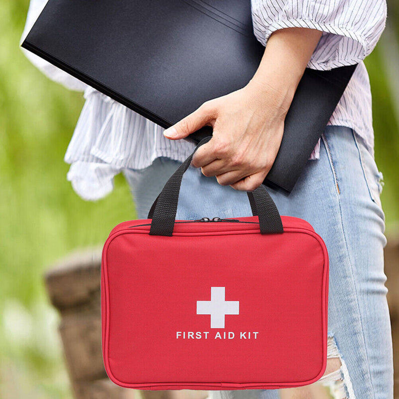 Large Handheld First Aid Kits Pouch Multi-Layer Portable Medical Kit Bag Newly
