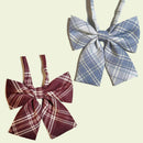 School Uniform Checkered Lovely Sailor Style Collar Bow Bow Tie JK Japanese