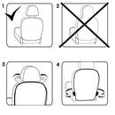 Kids Car Auto Seat Back Protector Cover For Children Kick Mat Mud Blue