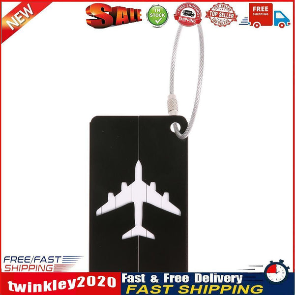 Fashion Luggage Tags Aluminium Alloy Travel Luggage Name Labels Holder (B) Newly