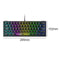 K61 Ergonomic Gaming Computer Laptop Office Keyboard 62 Keys RGB Wired Keyboard