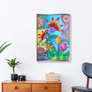 Colorful Flowers 5D Rhinestone DIY Pictures Special Shaped Kit Diamond Pain