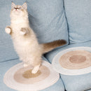 Cat Scratch Board Ramie Grinding Claw Mat Pet Scratcher Paw Pad (Brown) Newly