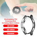 Electroplated Protective Cover Accessories for for Galaxy Watch 4 Classic 42m