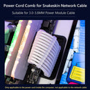 24pcs 6/8/24 Pin Cable Comb for 3.0-3.6mm PC Power Cables Wiring (White)