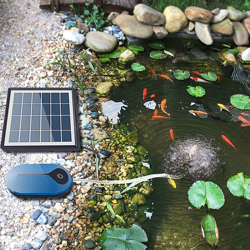 Solar Panel Oxygenator Fish Tank Water Oxygen Pump Aquarium Garden Pond Aer