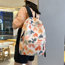 Fashion Women Cartoon Graffiti Printing Rucksack Casual Girls Large Knapsacks