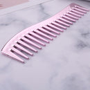 Electroplating Hairdressing Comb Hair Brush Large Wide Tooth Combs (Pink) Newly