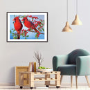 5D DIY Full Round Drill Diamond Painting Birds Women Needlework Set Home Deco