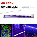 Fluorescent Lamp Club Party Bar Lamp U SB Tube Light 40 Leds Ultraviolet Strip