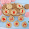 10Pcs/Set Christmas Cookie Cutter Set Hollow Sauce Jam Filled Xmas Ball Decor`