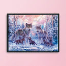 Counted Cross Stitch Kits Canvas 14CT Needlework Sets DIY (VS-0037 Wolf)