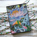DIY Lotus Special Shaped Diamond Painting 50 Pages A5 Notebook Sketchbook Crafts