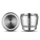 For Nespresso Steel Refillable Reusable Coffee Capsule Pods Filter_