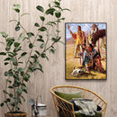 Indians Oil Paint By Numbers Kits DIY Craft Coloring Drawing Home Decoration