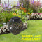 LED Metal Solar Lantern Light Waterproof Hollow Projection Lamp (Black) Newly