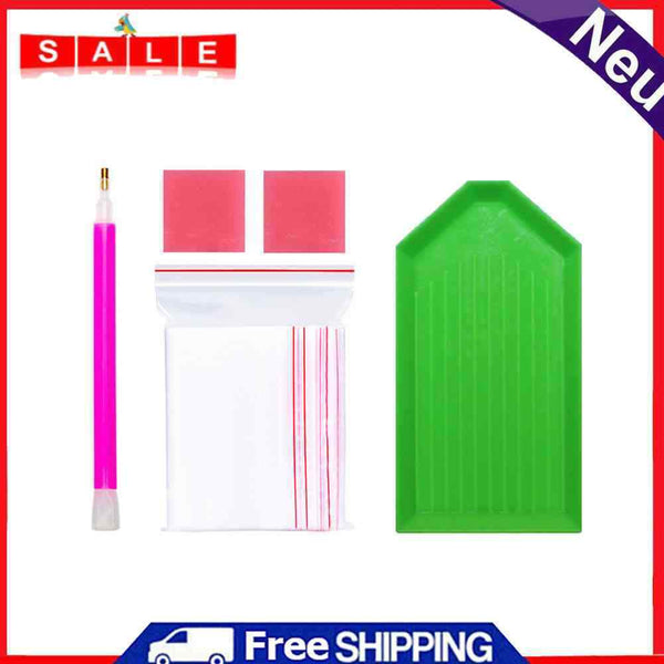 5D DIY Rhinestone Drawing Roller Pen Clay Tray Small Bags Plate Painting Tools