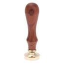 Copper Head Stamp DIY Paint Wax Envelope Sealing Seal with Wood Handle(m008