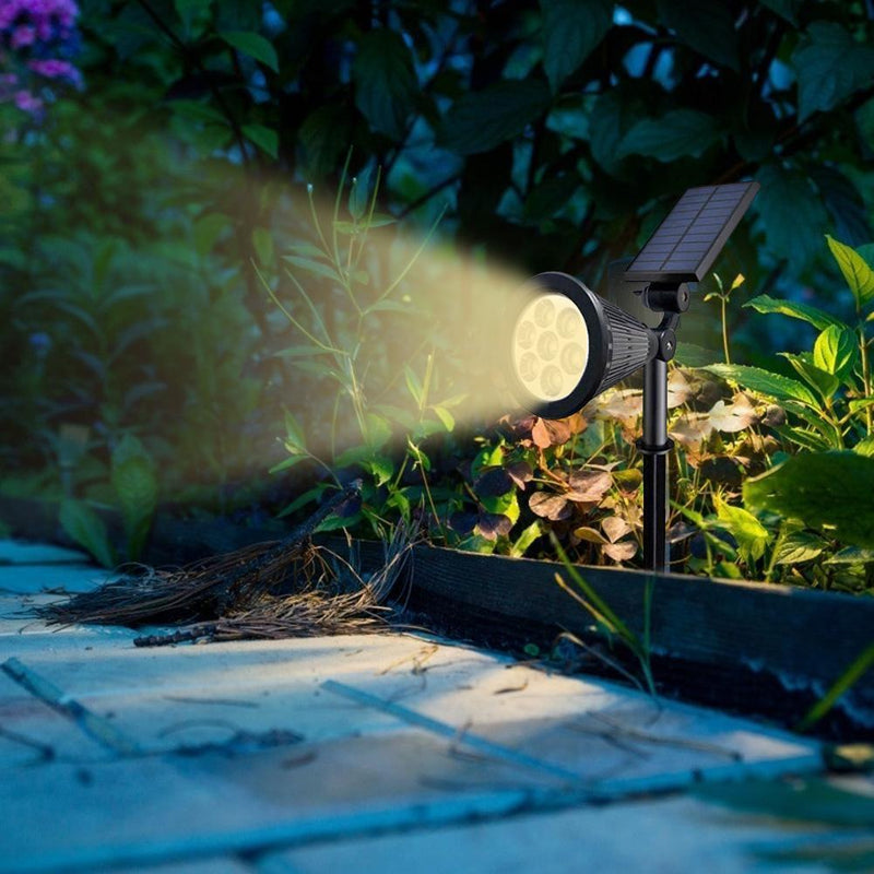 Waterproof LED Solar Lawn Lamp Spike Light Control Garden Path (Warm White)