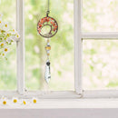 Crystal Prism Ball Pendant Wind Chimes Hanging Ornament Garden Decor (C) Newly