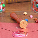 Retro Wax Seal Envelope Stamps DIY Plant Pattern Wedding Invitations Sealing
