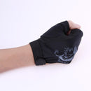 1 Pair Skidproof Half Finger Cycling Fishing Anti-Slip Glove(Black)