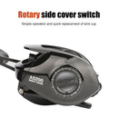 Low Profile Baitcasting Fishing Reel 18+1 BBs Metal Line Cup Wheel (Right) Newly