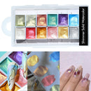Nail Art Solid Pigment Glitter Powder Nail Paint Abstract Manicure Watercolor
