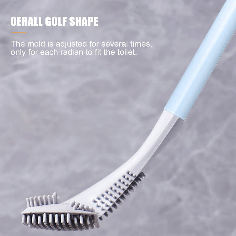 Golf Toilet Brush - Wall Mounted Toilet Brush with Long Handle (Sky Blue) Newly