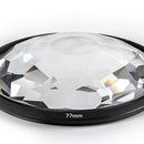 Foreground Blur Camera Filter 77mm Kaleidoscope Glass Prism Lens for SLR Newly