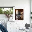 40X50cm Oil Paint By Numbers Cat Maps Out Tiger Frameless Picture Home Deco