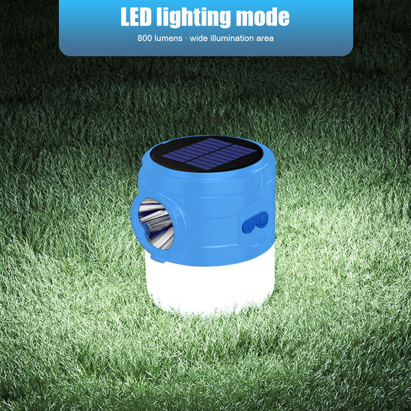 Solar USB Rechargeable Outdoor Headlight Lanterns, Waterproof
