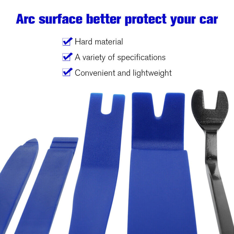 5pcs/set Car Radio Dashboard Audio Panel Door Trim Panel Clip Remover Pry Kit