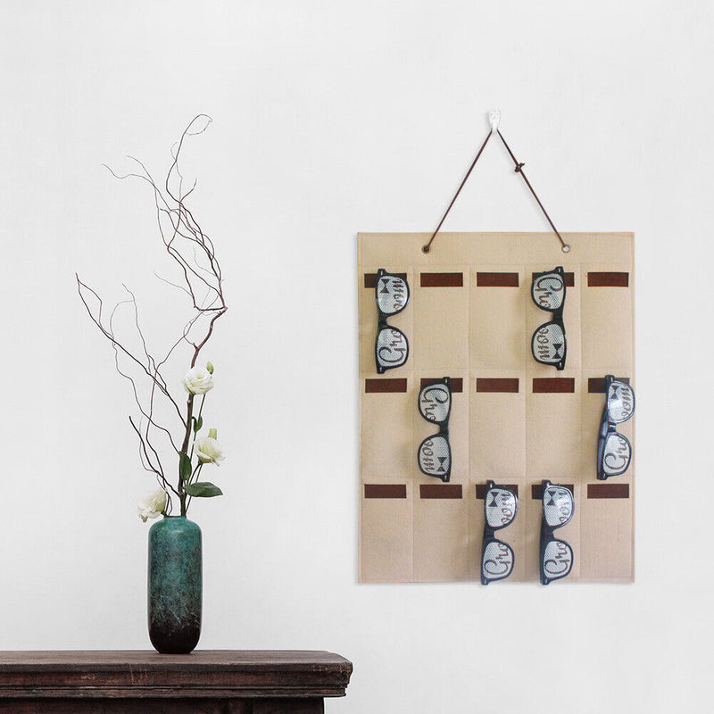 Glasses Wall Door Hanging Storage Pocket Glasses Organizer Eyeglasses Holde