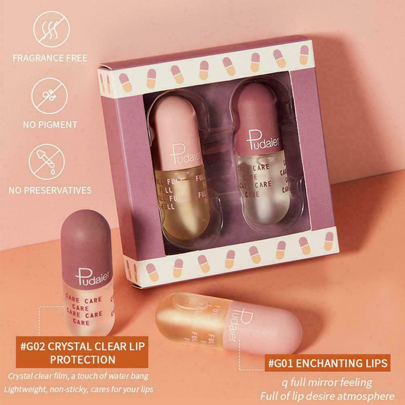 Vegetable Lip Plumping Oil Moisturizing Essence Repair Lipstick Care J3F6