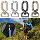 Hooks Handbags Clips Outdoor Carabiner Bag Belt Buckles Spring Oval Rings