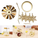 Christmas Ornament Christmas Rotary Candle Holder Metal Candlestick Xmas Gifts