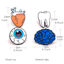 Lapel Pins Human Organ Brooch Series Heart-shaped Fashion Brooch Brooch Pin