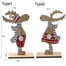 Decor Home Gift Deer Table Craft Desktop Decoration Chrismtas Wood Ornament
