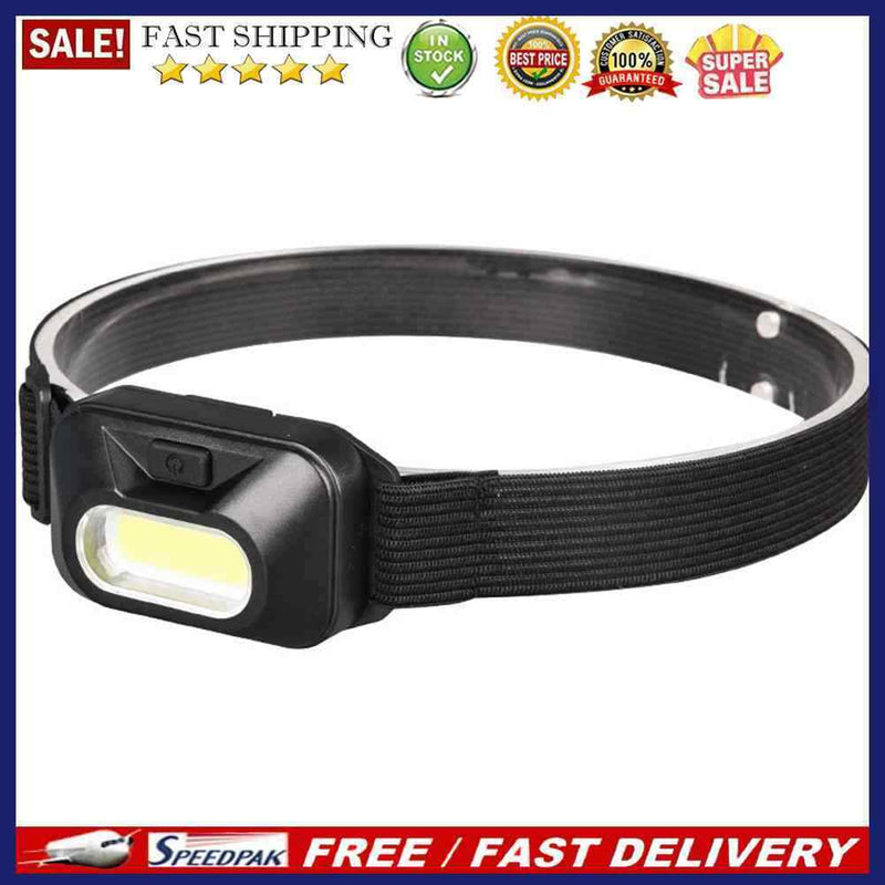 5W COB LED Headlamp Headlights Battery Powered 3 Modes Waterproof Head Torc