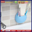 Toothbrush Holder Suction Cup Organizer Bathroom Kitchen Storage Tool Blue