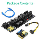 009S-Plus USB PCI-E Riser Card PCI Express 1X to 16X Extender for Graphics Card