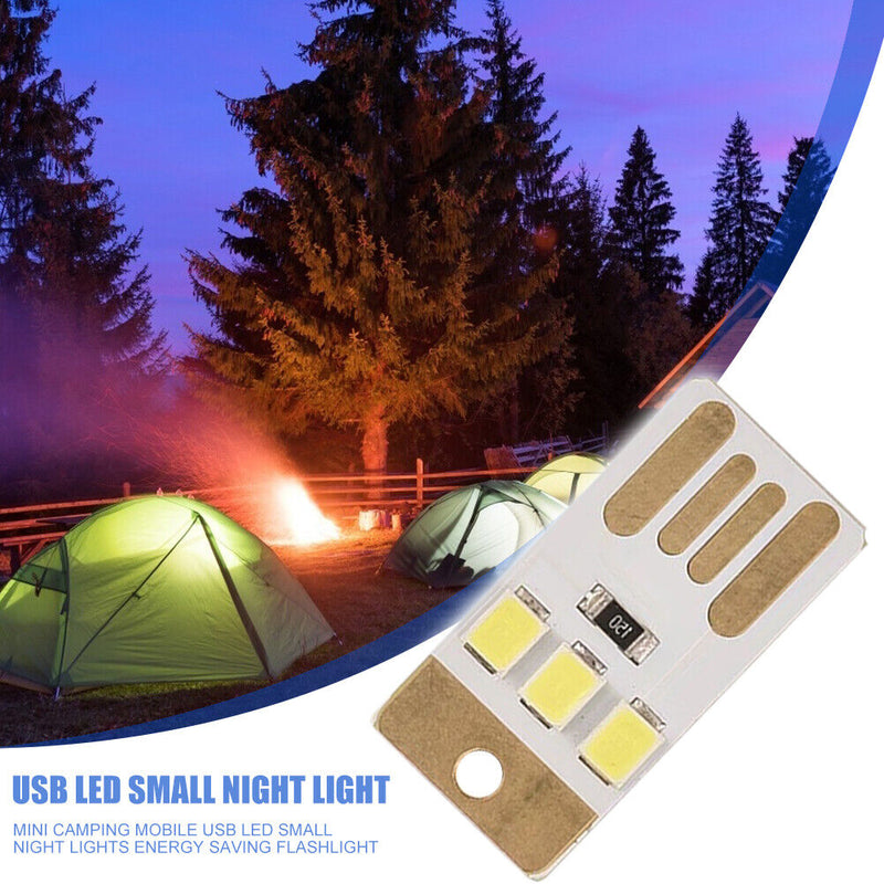 Outdoor Camping Mini LED Lights Energy Saving Rechargeable Lamp (5pcs) Newly