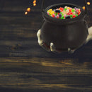 Mini Halloween Candy Bucket Pot Portable Witch Cauldron Jar (Witch Pot) Newly