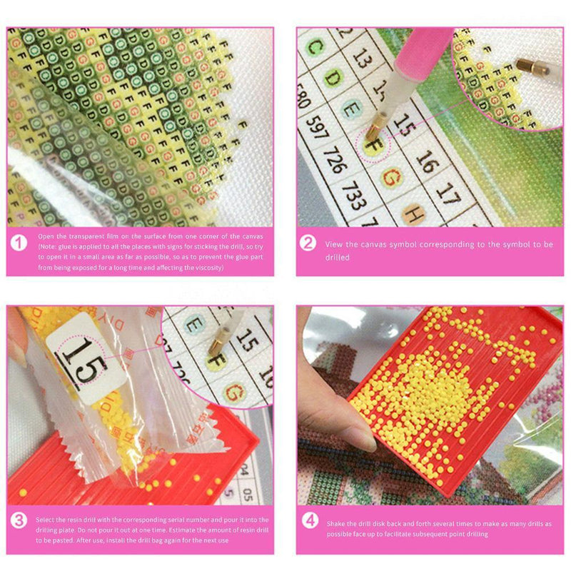 Point Drilling Pen with Wheel Rhinestone Painting Accessories Sticky Roller
