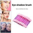 #A 50pcs Eyeshadow Brushes Double Sided Sponge Women Make Up Eye Shadow Brushes