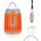 Bug Zapper Solar Powered UV LED Mosquito Insects Bugs Killer (Orange)