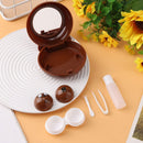 shape Cute DIY Soaking Storage Mirror Lens Case Contact Lens Box Travel Holder