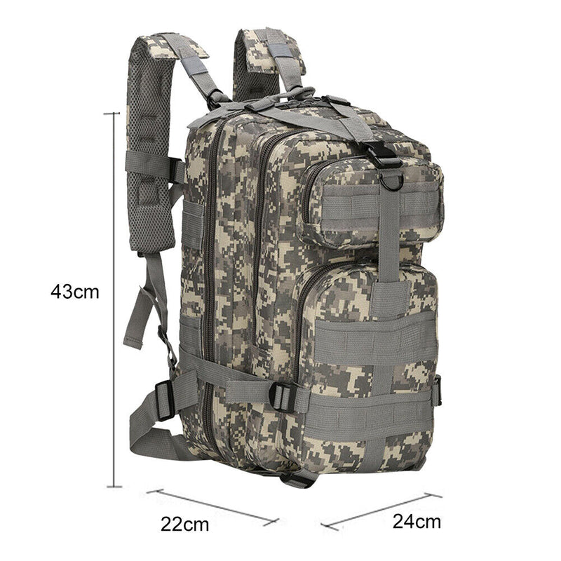 Camping Backpack 600D Oxford Waterproof Hiking Knapsack Trekking Bag for Fishing