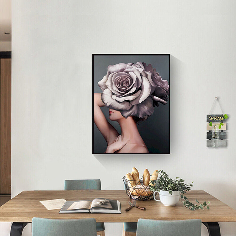 40x50cm Frameless Flower Girl Painting DIY Oil Paint By Numbers Picture Decor